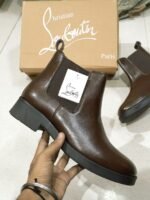 christian-louboutin-chelsea-boots-first-copy-brown