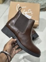 christian-louboutin-chelsea-boots-first-copy-brown-4